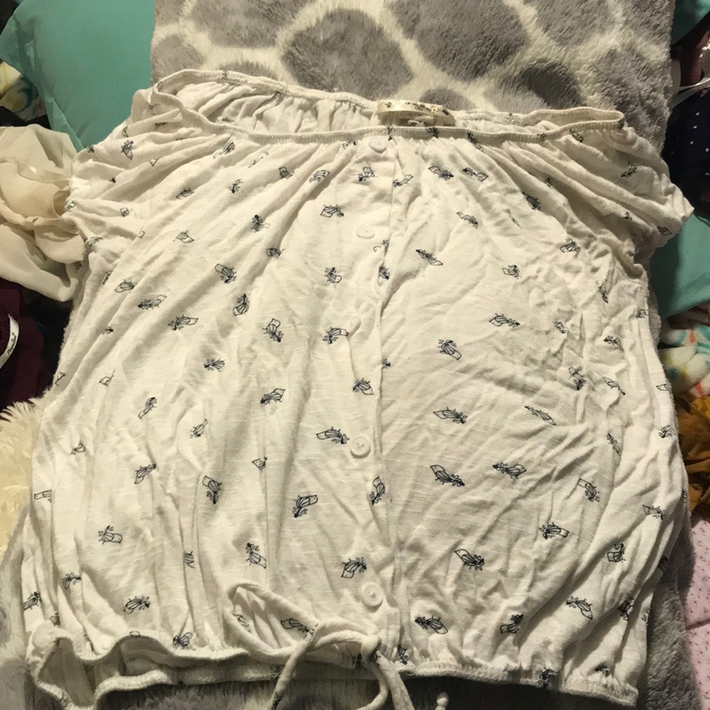 white off the shoulder